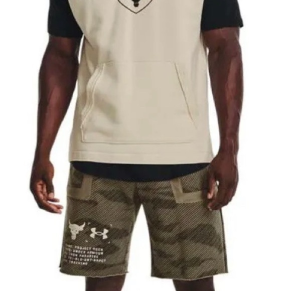 Under Armour Men's Project Rock Heavyweight Terry Sleeveless Hoodie 1370462-279 - Picture 5 of 8